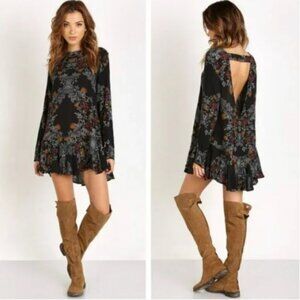 FREE PEOPLE * Smooth Talker Open Back Tunic / Mini Dress * Size Small * POCKETS!